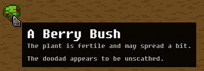 Wayward Beta 2.1 "Appearance" Berry Bush tooltip