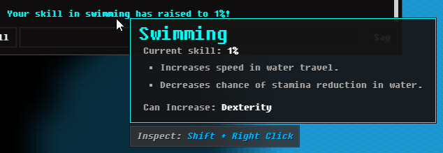 Wayward Beta 2.10 "Seafarer+" Swimming reference tooltip