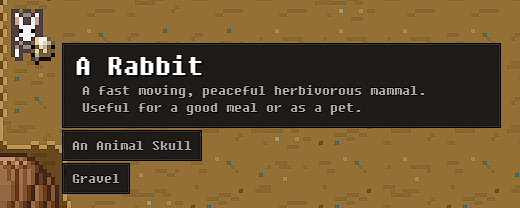 Wayward Beta 2.9 "Seafarer" Rabbit and An Animal Skull tooltip